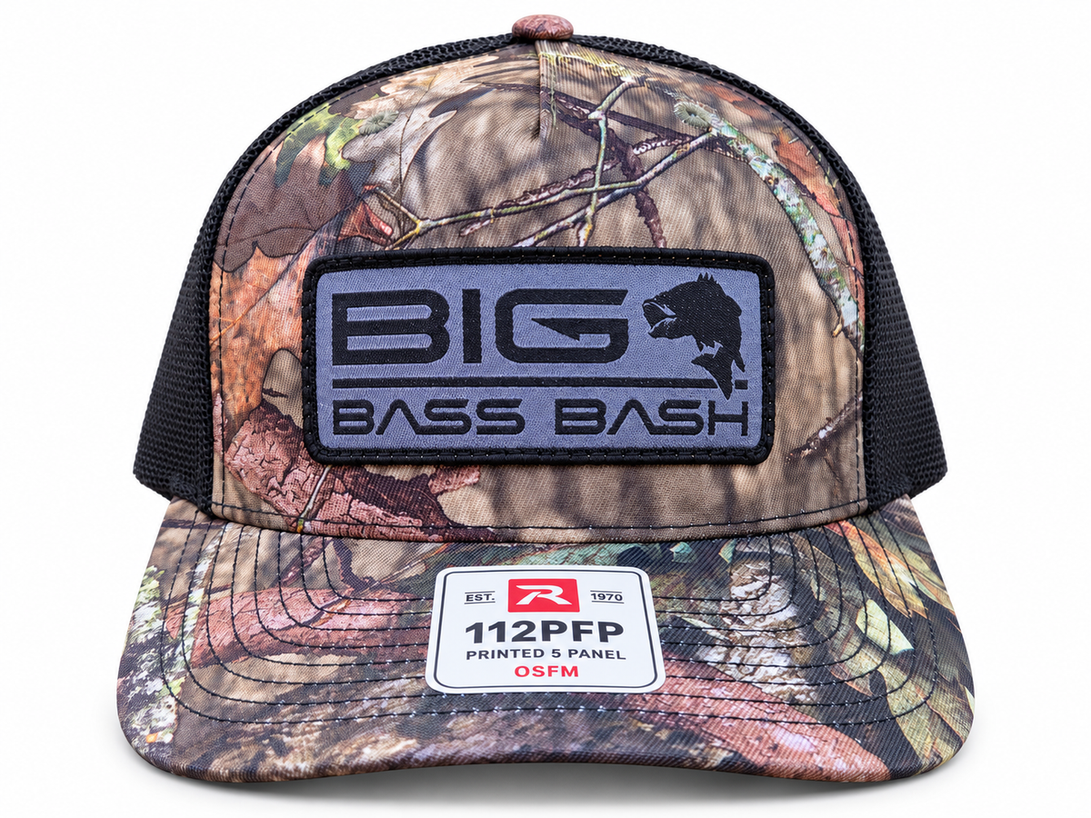 Richardson 112FP Trucker Cap - Camo/Black