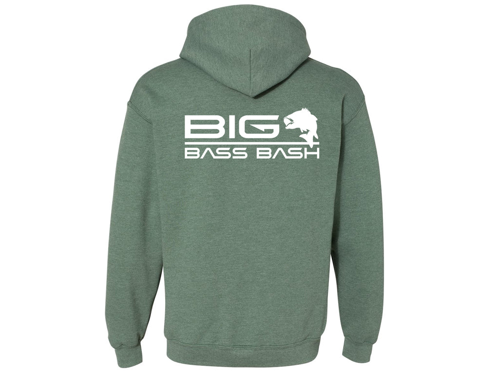 Gildan Hooded Sweatshirt - Heather Dark Green