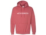 Gildan Hooded Sweatshirt - Heather Scarlet Red