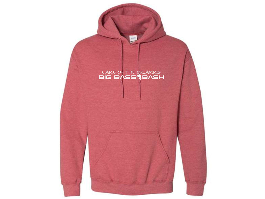 Gildan Hooded Sweatshirt - Heather Scarlet Red