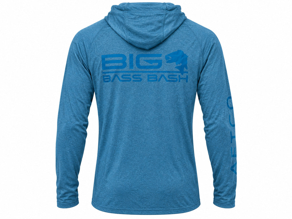 AFTCO/BIG BASS BASH Samurai Hoodie - Gulf Coast Heather