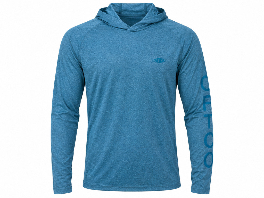 AFTCO/BIG BASS BASH Samurai Hoodie - Gulf Coast Heather