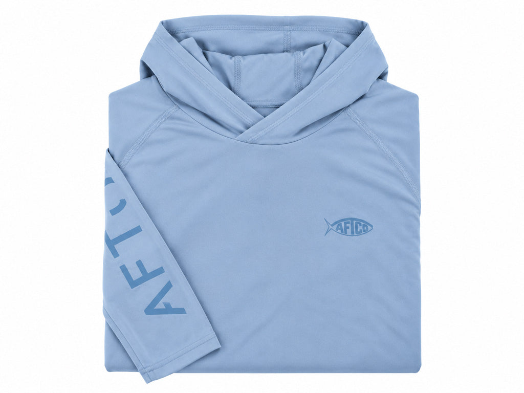AFTCO/BIG BASS BASH Samurai Hoodie - Oyster Gray Heather
