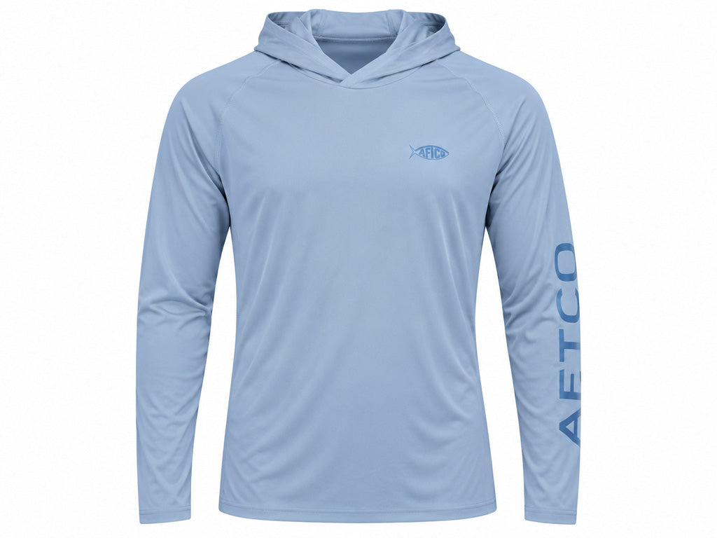 AFTCO/BIG BASS BASH Samurai Hoodie - Oyster Gray Heather