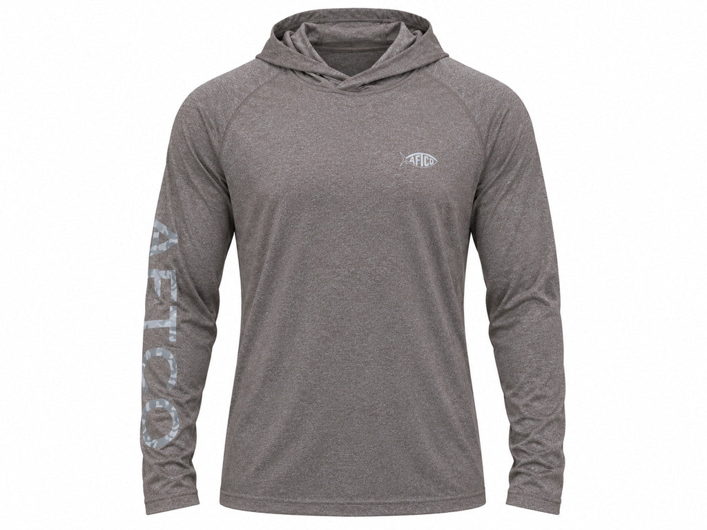 AFTCO/BIG BASS BASH Samurai Hoodie - Sepia Heather