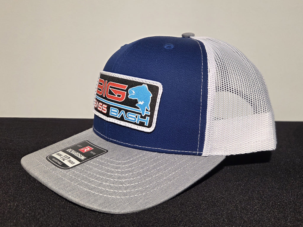 Richardson 112 Trucker Cap - Royal/White/Heather Grey