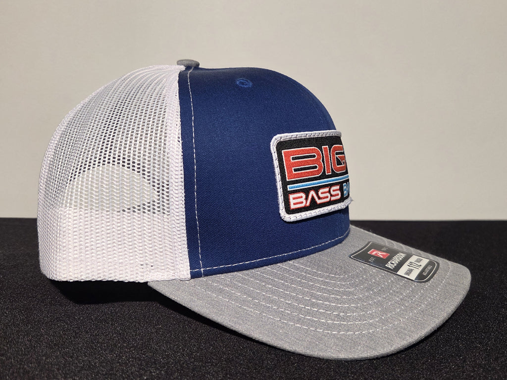 Richardson 112 Trucker Cap - Royal/White/Heather Grey