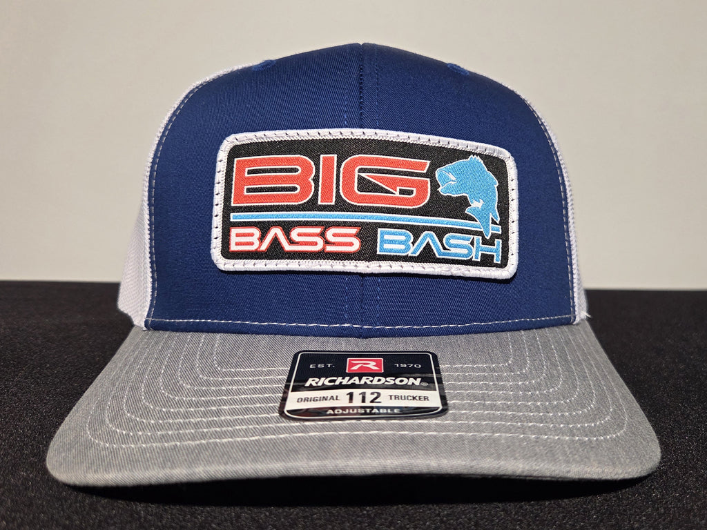 Richardson 112 Trucker Cap - Royal/White/Heather Grey