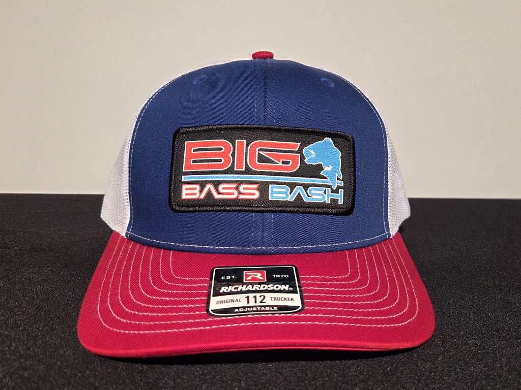 Richardson 112 Trucker Cap - Royal/White/Red