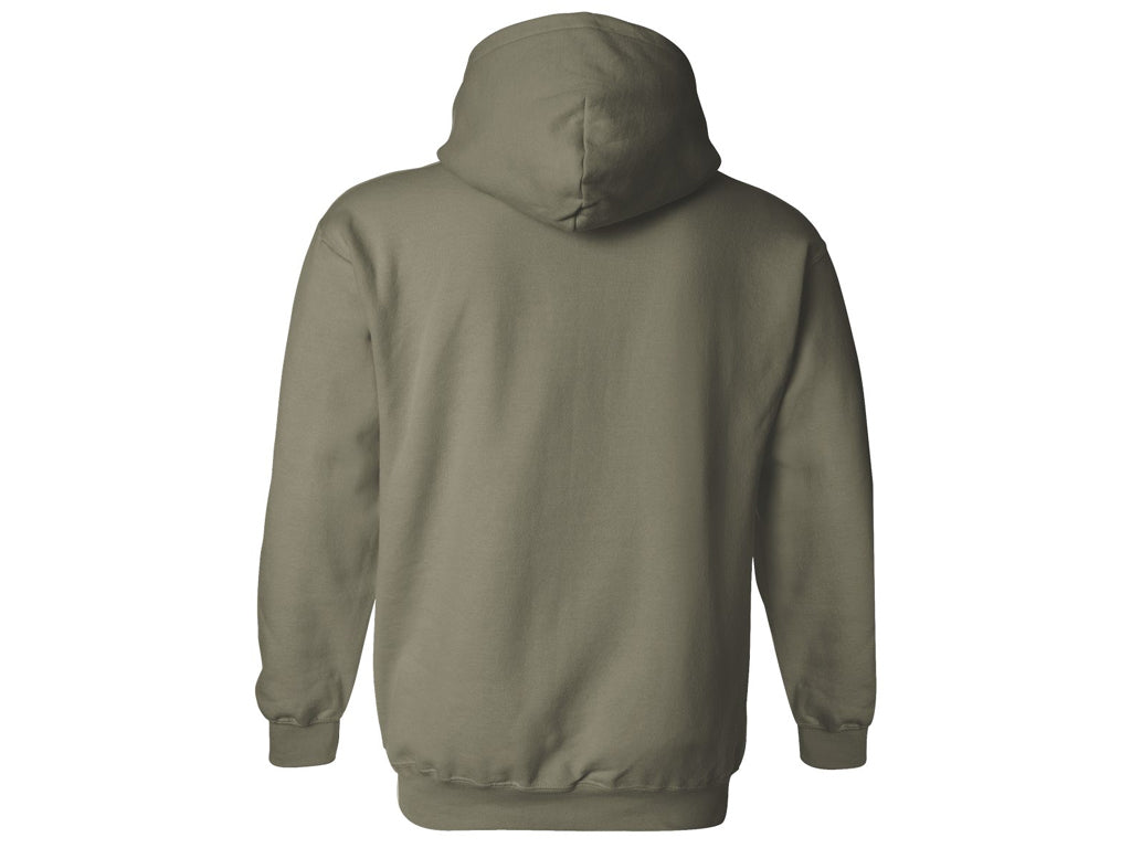 Gildan Hooded Sweatshirt - Military Green